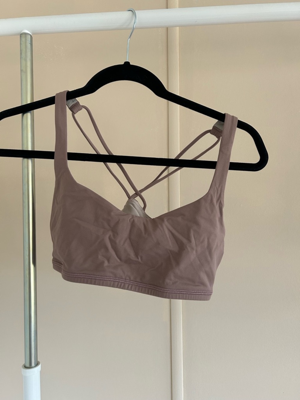 lululemon athletica Dusty Mauve Strappy Sports Bralette